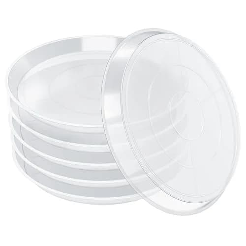 FUIJOL 6 Pack Clear Plant Saucer | Durable Water Catcher for Pots (10") thumbnail 1