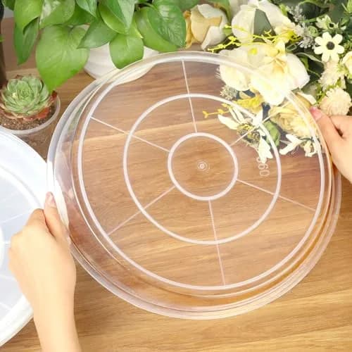 FUIJOL 6 Pack Clear Plant Saucer | Durable Water Catcher for Pots (10") thumbnail 5