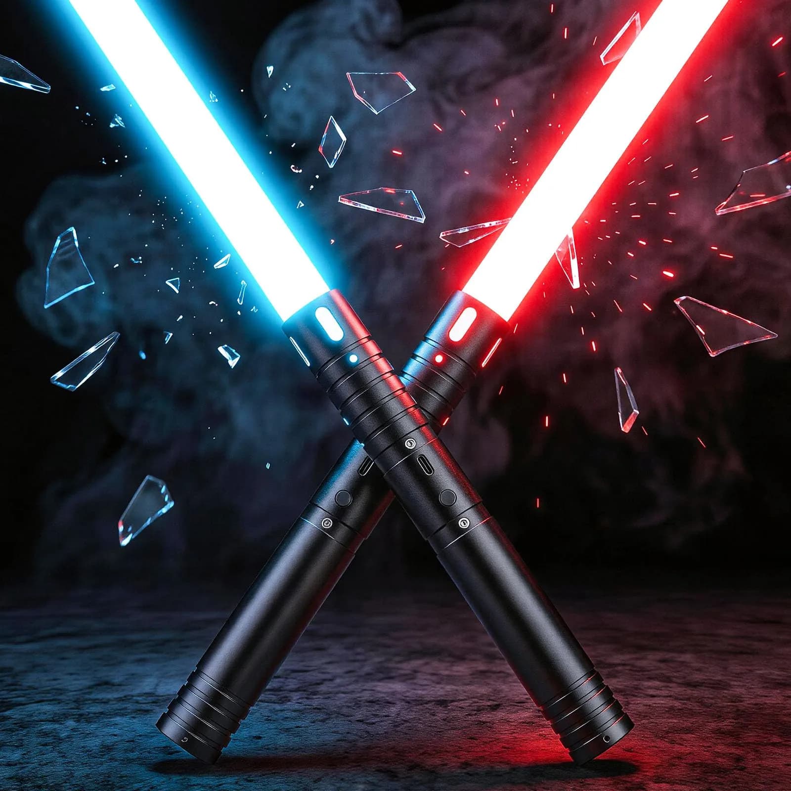 CSNDICE Lightsaber 2 Pack, Metal Hilt, 20 RGB Colors | Dual-Mode Dueling Toy for Kids & Adults — PERFECT HALLOWEEN GIFT