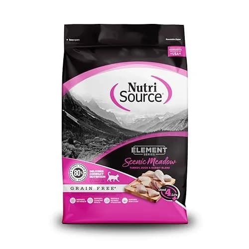 NutriSource Element Series Scenic Meadow Grain Free Dry Cat Food | High Protein, All Life Stages, 4 lb thumbnail 1