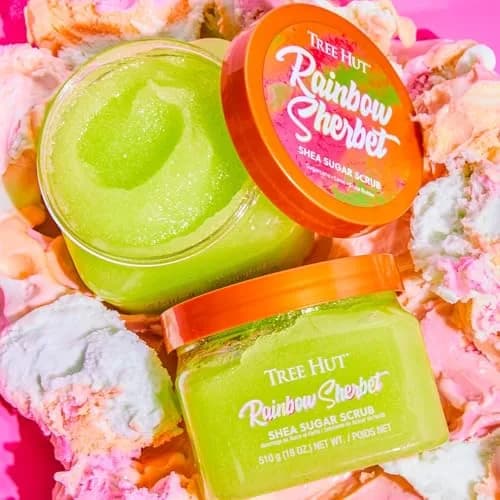 Tree Hut Shea Sugar Scrub, Rainbow Sherbet, 18 fl oz | Nourishing & Exfoliating thumbnail 5