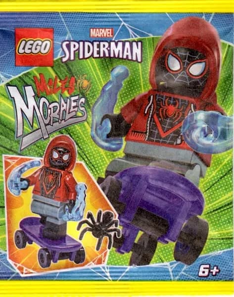 LEGO Superheroes Spider-Man: Miles Morales Minifigure with Skateboard and Web Blasts | Authentic LEGO Character for Kids 6+ thumbnail 6