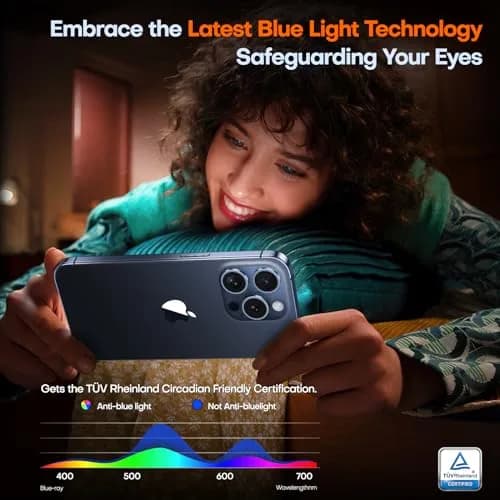 TOCOL iPhone 15 Pro Max Screen Protector | Easy Auto Installation, 9H Shockproof, Scratch-Resistant, Anti-Fingerprint, 2 Pack thumbnail 6