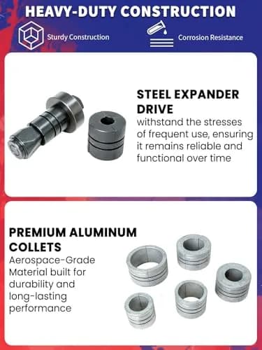 Punmew Exhaust Pipe Expander 28mm | Heavy-Duty Auto Exhaust Tool for Tail Pipe Expansion thumbnail 6