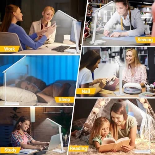 Best World LED White Table Lamp with USB Charging Port & 3 Brightness Levels | 5000K Cool White thumbnail 7