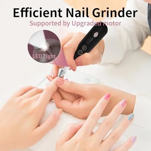 Hoxida Electric Nail Drill Machine for Manicure & Pedicure 20000 RPM | Black thumbnail 6
