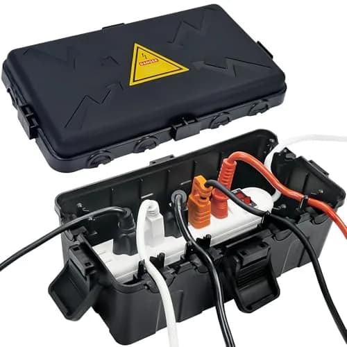 Hrensaw Medium Outdoor Electrical Box 10.6x5.5x4.5inch Waterproof IP54 Black thumbnail 1