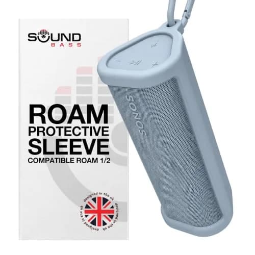 Sound Bass Heavy Duty Protective Silicone Carrying Case for Sonos Roam 2 | Blue, 159g (0.35lb) — Blue