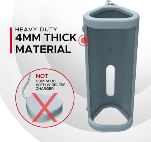 Sound Bass Heavy Duty Protective Silicone Carrying Case for Sonos Roam 2 | Blue, 159g (0.35lb) thumbnail 4