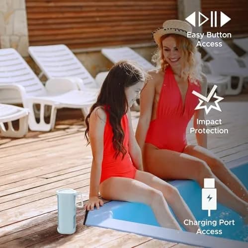 Sound Bass Heavy Duty Protective Silicone Carrying Case for Sonos Roam 2 | Blue, 159g (0.35lb) thumbnail 7