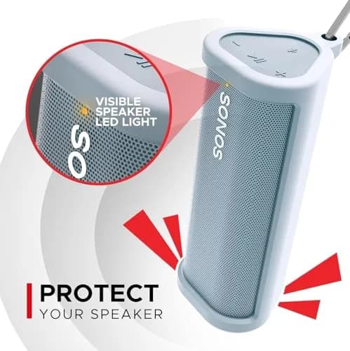 Sound Bass Heavy Duty Protective Silicone Carrying Case for Sonos Roam 2 | Blue, 159g (0.35lb) thumbnail 2