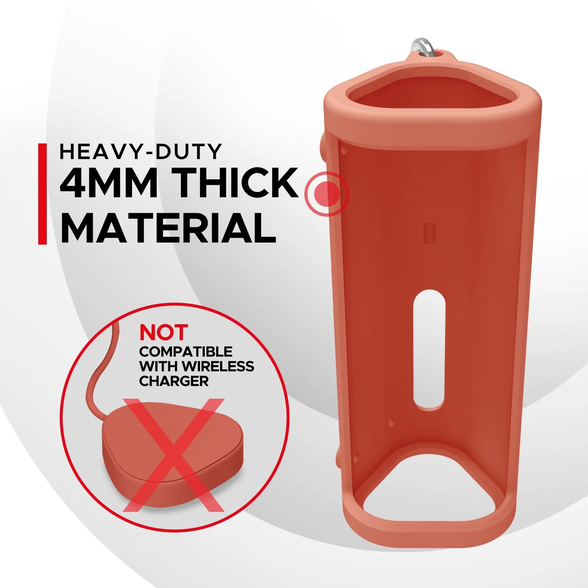 Sound Bass Heavy Duty Protective Carrying Case for Sonos Roam 2 | Red, 159g (0.35 lb) - view 4
