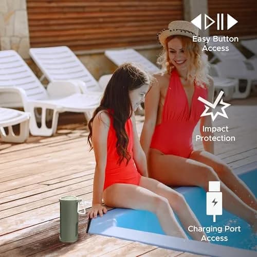 Sound Bass Heavy Duty Protective Carrying Case for Sonos Roam 2 | Green, 159g (0.35 lb) thumbnail 7