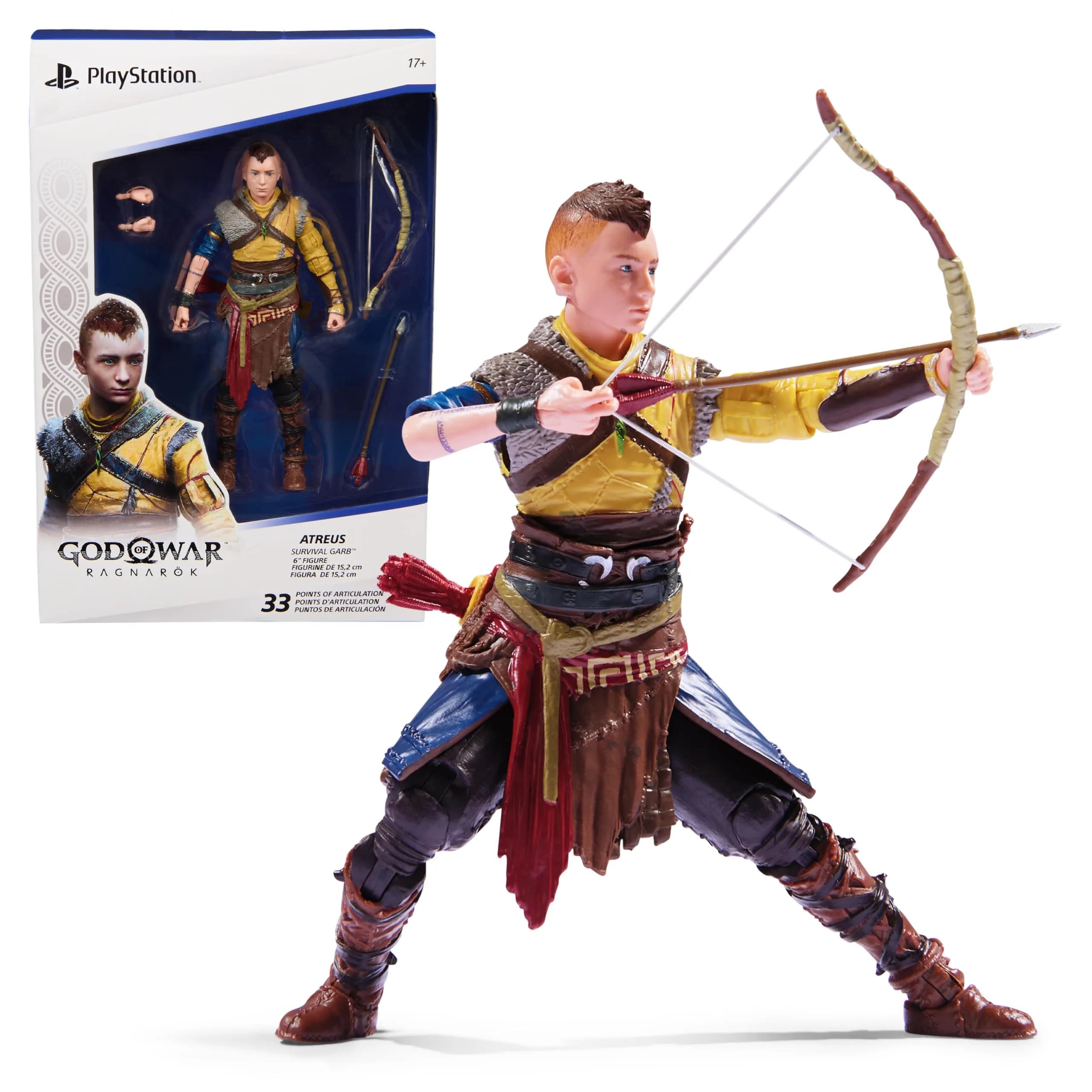 PlayStation Atreus 6-Inch Action Figure with 4 Accessories | God of War Ragnarok Collector's Item - main product image