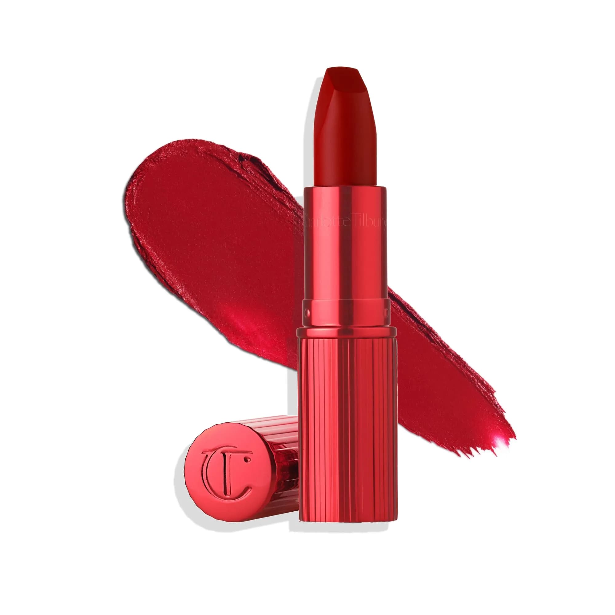Charlotte Tilbury Matte Revolution Lipstick - Cinematic Red - 1.5g (0.05 oz) | Long-Lasting Hydrating Matte Finish — Cinematic Red - deep cherry red