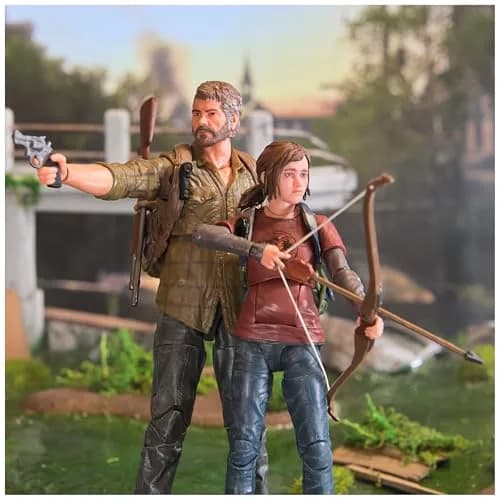 PlayStation The Last of Us Joel & Ellie 6" Deluxe Figure 2-Pack | Collectible Action Figures with 30+ Articulation Points thumbnail 9