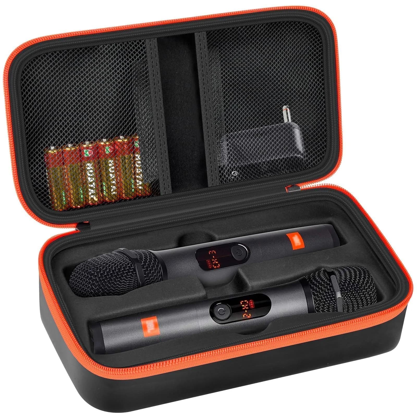 Againmore Dual Microphone Case for JBL PartyBox Wireless Mics, 11 x 6 x 3.25 inches | Precision Fit for Secure Transport - main product image