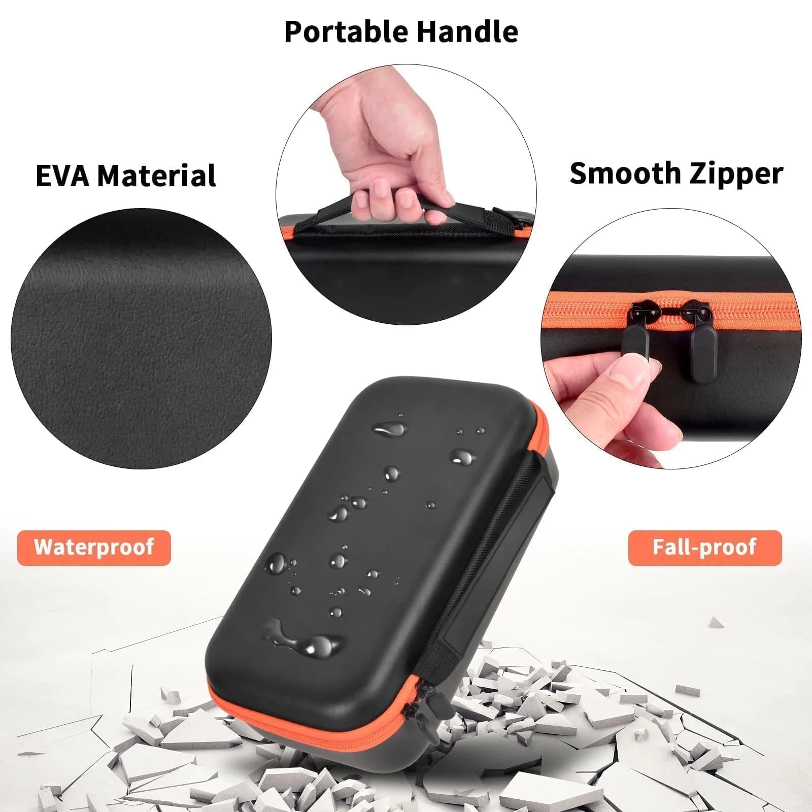 Againmore Dual Microphone Case for JBL PartyBox Wireless Mics, 11 x 6 x 3.25 inches | Precision Fit for Secure Transport - view 7