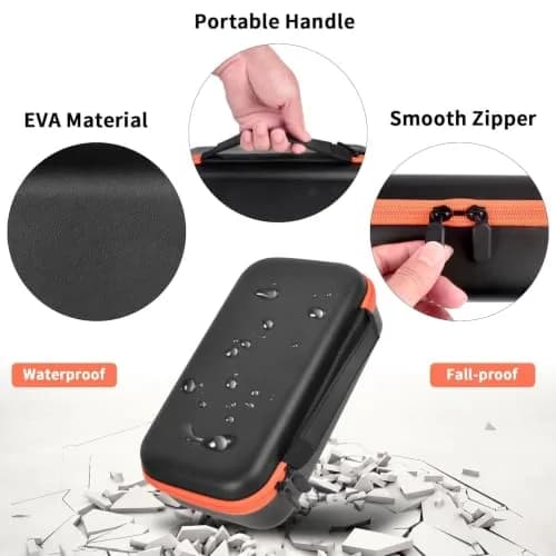 Againmore Dual Microphone Case for JBL PartyBox Wireless Mics, 11 x 6 x 3.25 inches | Precision Fit for Secure Transport thumbnail 7