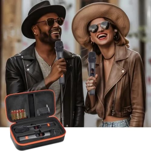 Againmore Dual Microphone Case for JBL PartyBox Wireless Mics, 11 x 6 x 3.25 inches | Precision Fit for Secure Transport thumbnail 8
