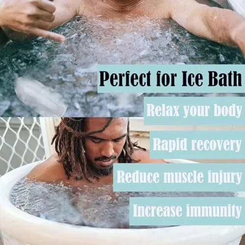 YINOWON Extra Large Silicone Ice Block Mold 8.5 x 4.5 x 2.5 inches | Large Ice Cubes for Cold Plunge & Bath thumbnail 4