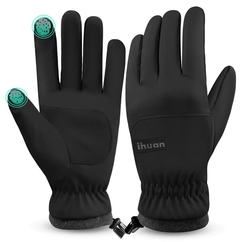 ihuan Winter Waterproof Ski Gloves Men Women | Windproof & Water-Resistant for Cold Weather