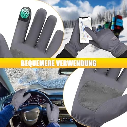 ihuan Winter Waterproof Ski Gloves Men Women | Windproof & Water-Resistant for Cold Weather thumbnail 8
