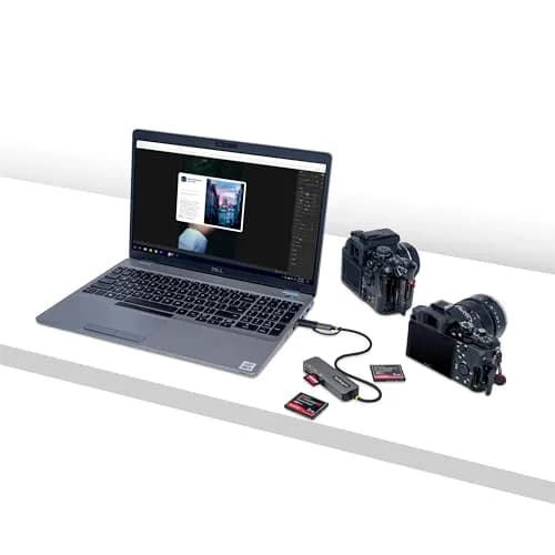 StarTech.com USB-C USB-A Multi-Card Reader | 5Gbps USB 3.0, SD/microSD/CF Slots, Plug & Play thumbnail 5