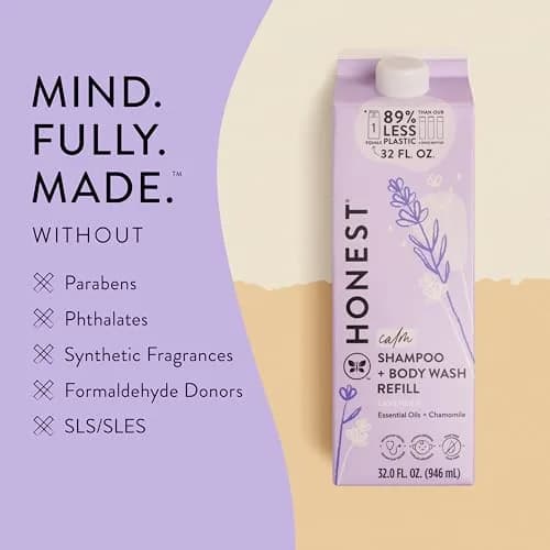 The Honest Company Shampoo Body Wash Refill Lavender Calm 946ml (32 fl oz) | Gentle Tear-Free Cleanser for Baby & Family thumbnail 5