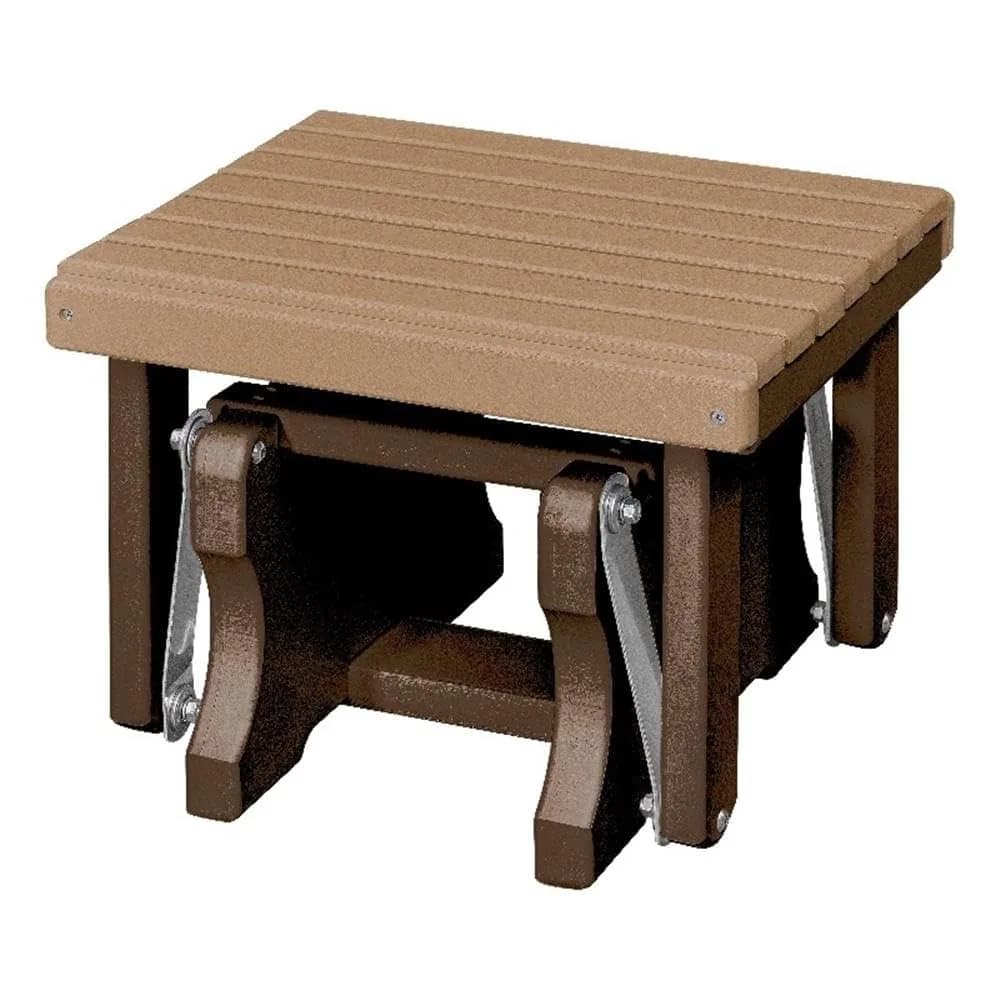American Furniture Classics Model 601CTB Gliding Ottoman in Cedar and Tudor Brown | Heavy-Duty Coastal Design — Cedar and Tudor Brown