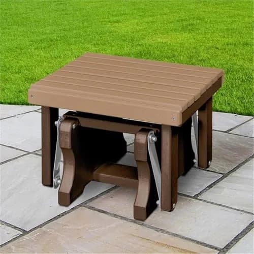 American Furniture Classics Model 601CTB Gliding Ottoman in Cedar and Tudor Brown | Heavy-Duty Coastal Design thumbnail 2