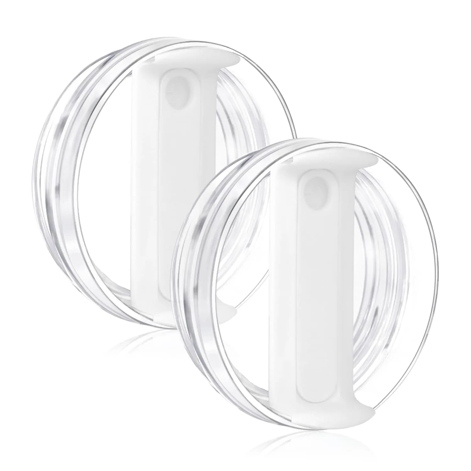 Horsdo 40oz Tumbler Lid - White Replacement for Stanley Quencher 2.0 (2-Pack) - main product image