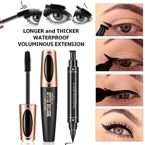 QiBest Makeup Set for Women Full Kit | 32 Colors Palette, 5pcs Brushes, Mascara & Eyeliner, Lipsticks, Cosmetic Bag thumbnail 6
