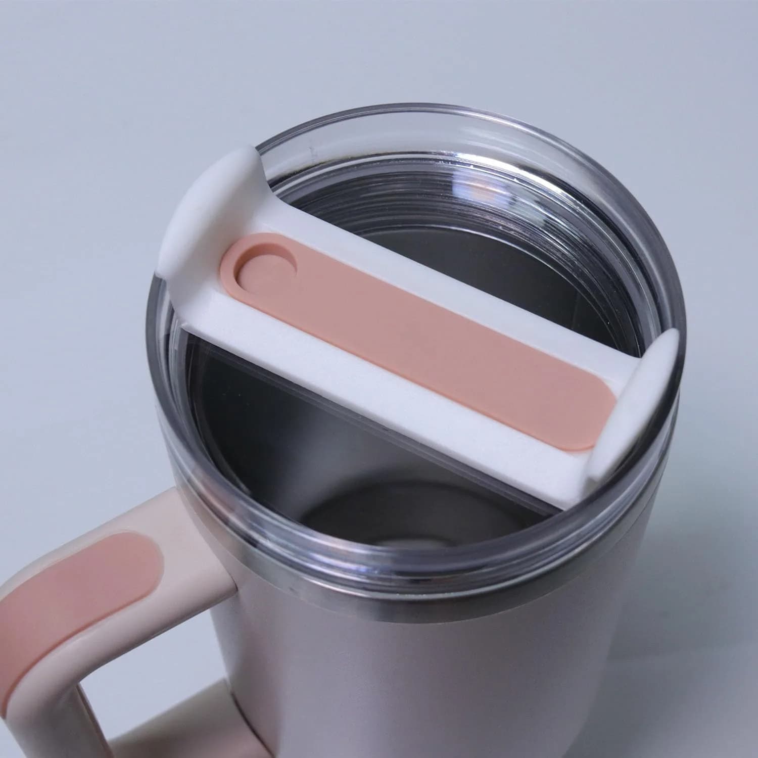 Horsdo 40oz Tumbler Lid - Clear Pink Replacement for Stanley Quencher 2.0 (2-Pack) - view 2
