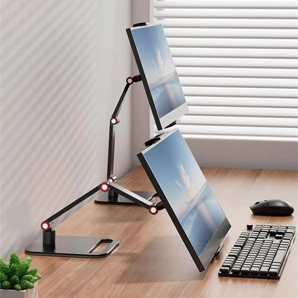 AiFeelife Portable Monitor Holder for 12-17.3 Inch Screen Desk Holder | Heavy Duty Aluminum Metal