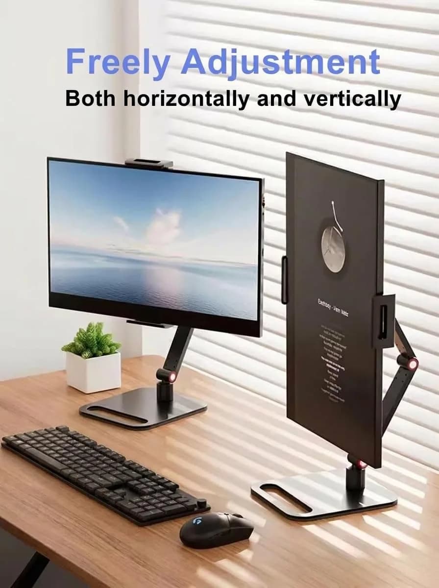 AiFeelife Portable Monitor Holder for 12-17.3 Inch Screen Desk Holder | Heavy Duty Aluminum Metal - view 2