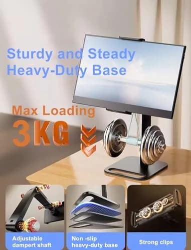 AiFeelife Portable Monitor Holder for 12-17.3 Inch Screen Desk Holder | Heavy Duty Aluminum Metal thumbnail 3