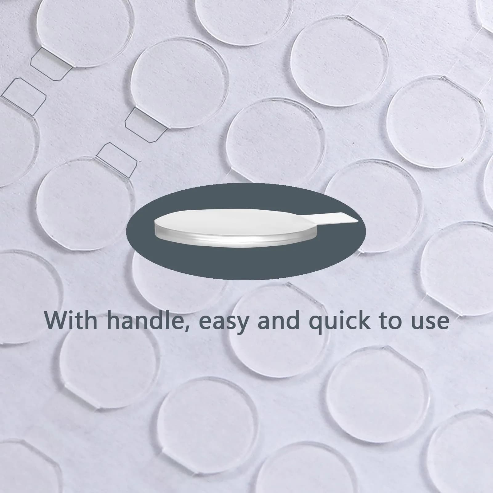 LMJIA Adhesive Mounting Putty Dots (180-Pack, Clear) | Removable Wall Hanging Crafts - view 3