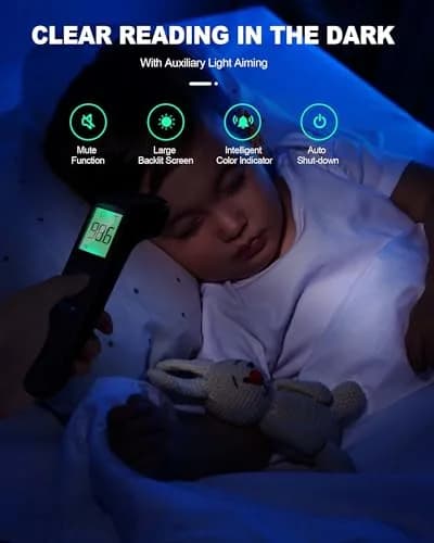 ANMEATE Non-Contact Forehead Thermometer 1 Second Result | Accurate Readings for Adults and Kids thumbnail 6