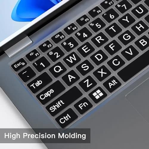 CaseBuy Large Print Keyboard Cover for Dell Latitude 14" & 15.6" | High Contrast, Dust & Water Resistant (110 characters) thumbnail 4