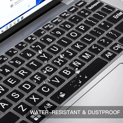 CaseBuy Large Print Keyboard Cover for Dell Latitude 14" & 15.6" | High Contrast, Dust & Water Resistant (110 characters) thumbnail 5