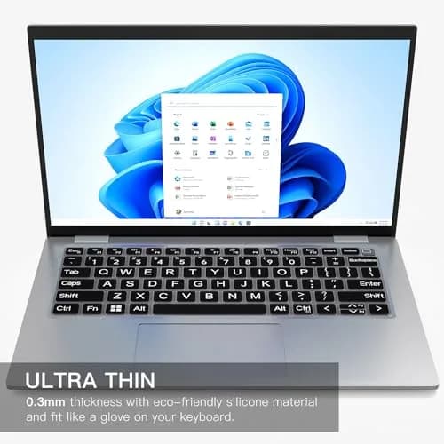 CaseBuy Large Print Keyboard Cover for Dell Latitude 14" & 15.6" | High Contrast, Dust & Water Resistant (110 characters) thumbnail 6