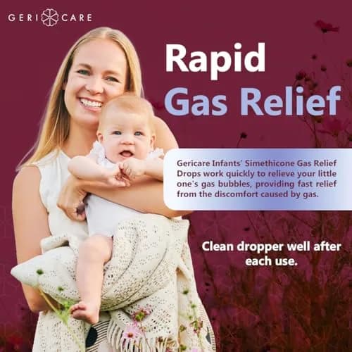 GeriCare Infants’ Gas Relief Drops Simethicone 20mg | Safe & Gentle Relief for Babies in India thumbnail 7