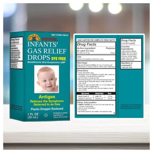 GeriCare Infants’ Gas Relief Drops Simethicone 20mg | Safe & Gentle Relief for Babies in India thumbnail 4