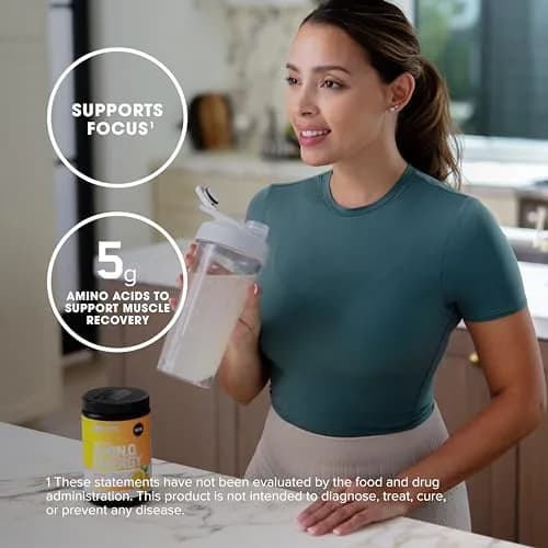 Optimum Nutrition Amino Energy Powder Citrus Spritz 269g (9.5 Oz) | BCAAs for Muscle Recovery & Energy Boost thumbnail 6