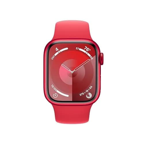 Apple Watch Series 9 GPS 41mm Red Aluminum Case with Red Sport Band M/L | 18-Hour Battery Life thumbnail 2