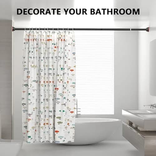 FOJELD Shower Curtain Rod 27-79 Inches | Adjustable Tension No Drilling, Rustproof, Heavy Duty (en_US) thumbnail 5