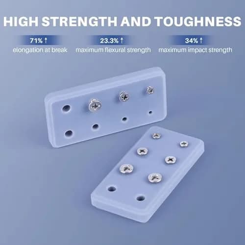 ELEGOO ABS-Like 3.0 3D Printer Resin Clear Green 1000g (1kg) | High Strength & Toughness for Mechanical Parts thumbnail 5