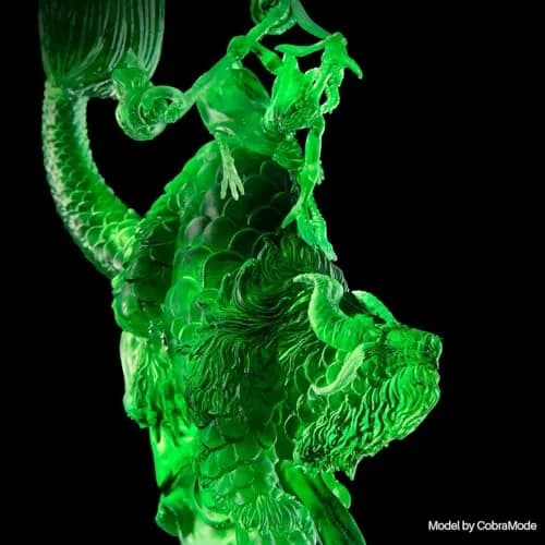 ELEGOO ABS-Like 3.0 3D Printer Resin Clear Green 1000g (1kg) | High Strength & Toughness for Mechanical Parts thumbnail 7