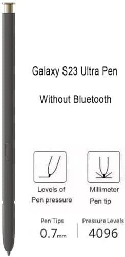 Befzygwk Replacement S Pen for Samsung Galaxy S24 Ultra 5G (Yellow) | 4096 Pressure Levels, 0.7mm Fine Tip thumbnail 4